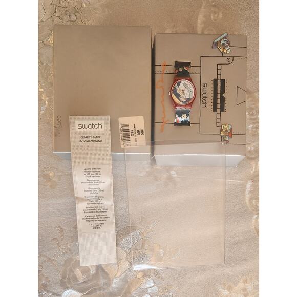 Swatch Watch ROBOBOY GR135PACK Steve Guarnaccia Box HAND SIGNED AUTOGRAPH NOS - Picture 11 of 14